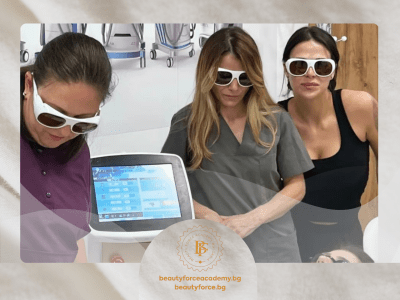 Модулно обучение за трайно обезкосмяване чрез лазерни технологии ( DIOD 808 nm и IPL)за козметици